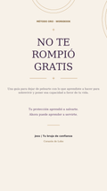 No te rompió gratis — Workbook digital