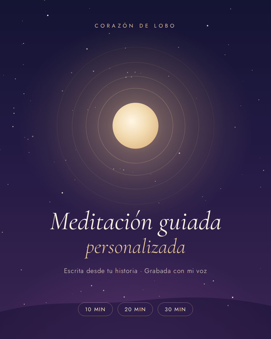 Meditación Guiada Personalizada